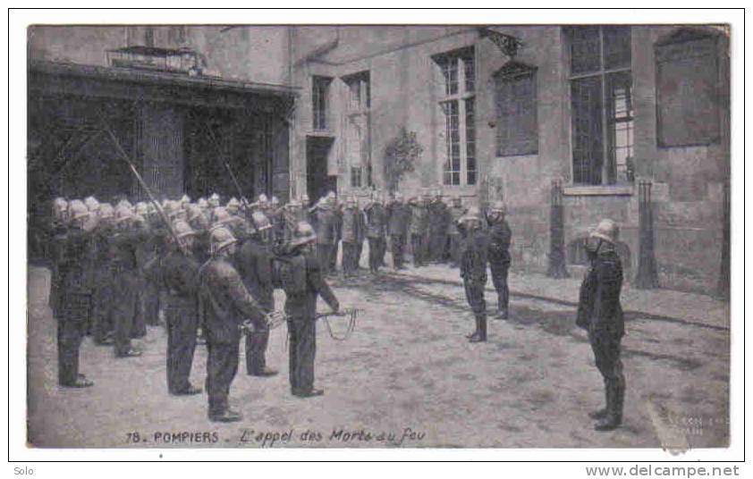 POMPIERS - L´Appel Des Morts Au Feu         (8,4cm X 14cm) - Firemen