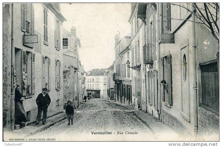 78 - YVELYNES - VERNOUILLET - RUE CHAUDE - MARCHAND De JOURNAUX  DEPOSITAIRE Du PETIT JOURNAL - Vernouillet