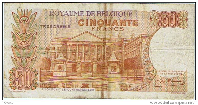 50 Francs  "BELGIQUE"  15 Mai 1966     Bc 7 - 50 Francs