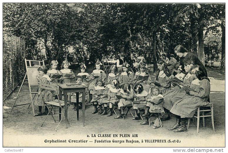 78 - YVELYNES - VILLEPREUX - ORPHELINAT CROZATIER - ECOLE En PLEIN AIR - CLASSE - FONDATION G. BONJEAN - Villepreux