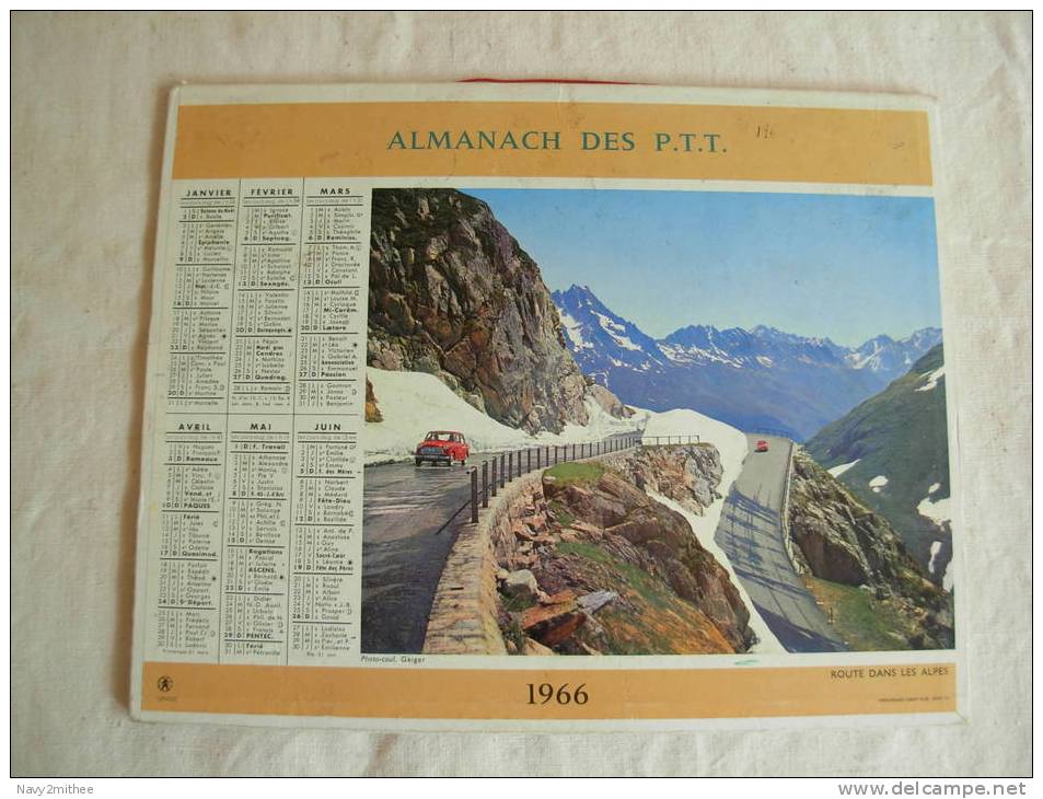 ALMANACH DES P T T - Grossformat : 1971-80