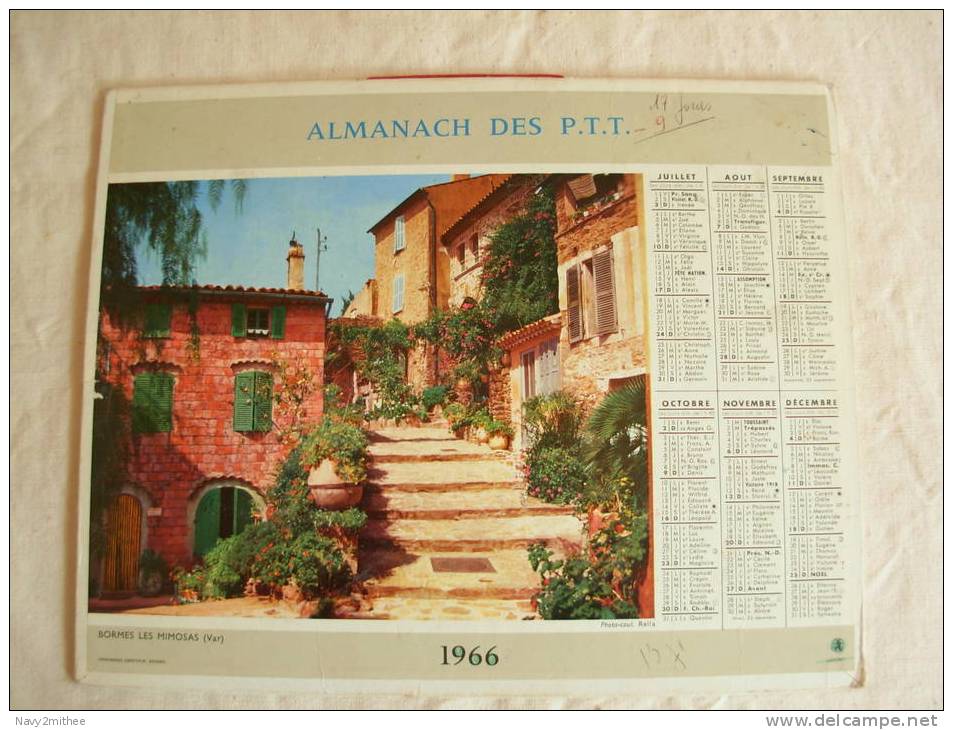 ALMANACH DES P T T - Grossformat : 1971-80