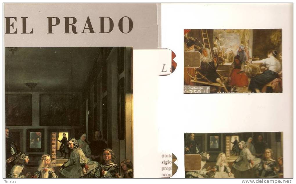 FOLDER P-140-141 MUSEO DEL PRADO VELAZQUEZ (LAS MENINAS-LAS HILANDERAS) TIRADA 5100 - Emissions Privées