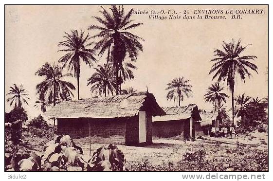 Conakry   Village Noir Dans La Brousse - Guinea Francese
