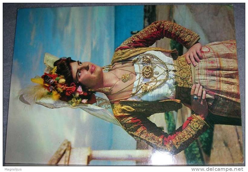 Greece,Costumes,Woman,Folklore,postcard - Costumes