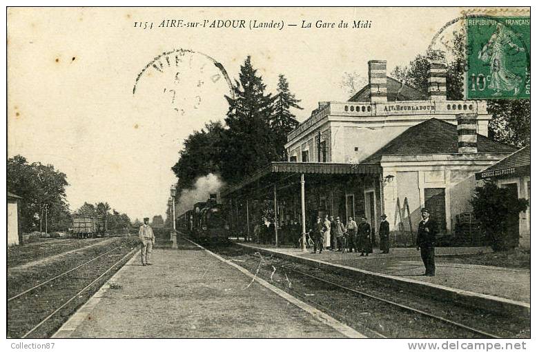 40 - LANDES - AIRE Sur L'ADOUR - GARE Du MIDI - TRAIN - CHEMIN De FER - Aire