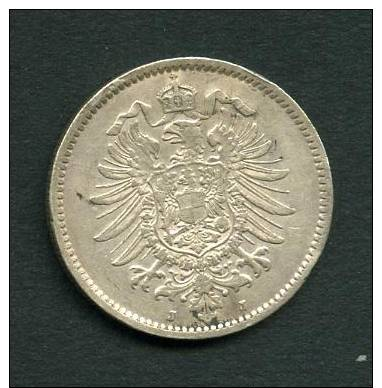 Allemagne Pièce De 1 Mark 1881 J - 1 Mark