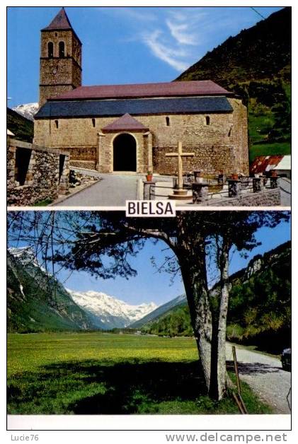 BIELSA   _-  2 Vues  - Vallée De PINETA  -  Iglesia  Parroquial  -   - N° 10 - Huesca
