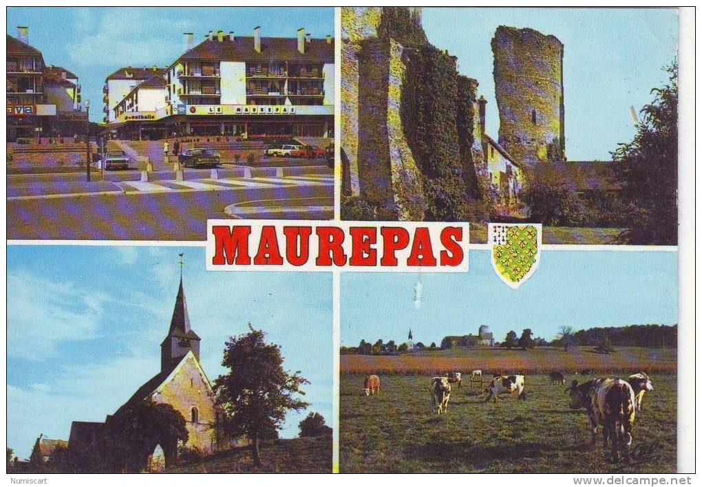 SUPERBE CPM..DE..MAUREPAS..BELLE MULTIVUES DE LA VILLE..SES SITES ET MONUMENTS.. - Maurepas