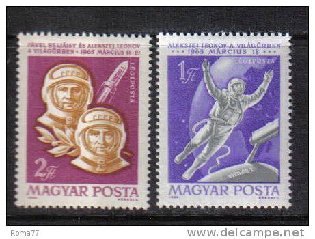 PC278 - UNGHERIA , Voskhod II : P.a. N. 270/271  *** - Unused Stamps