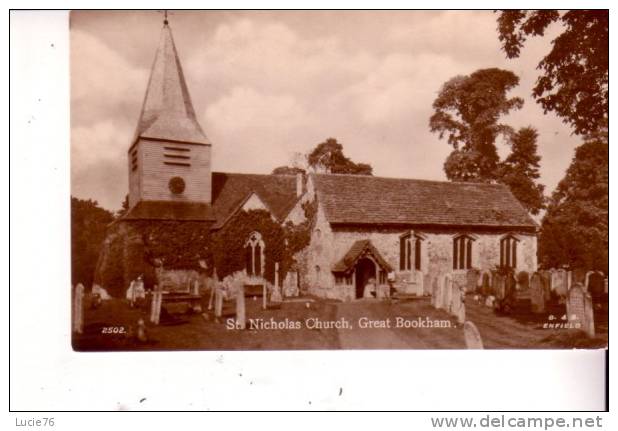 ST NICHOLAS CHURCH  -    Great  BOOKHAM   -  N° 2502 - Surrey