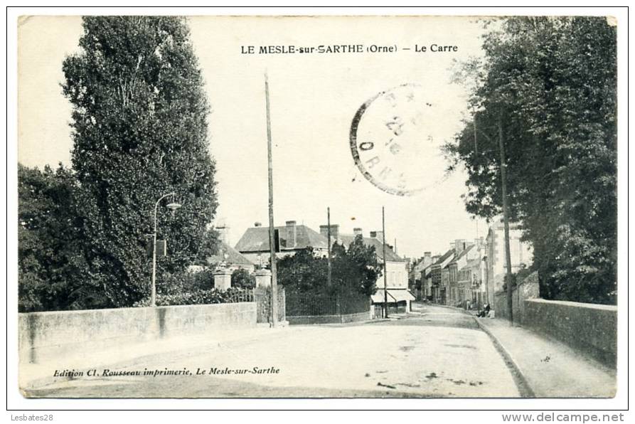 CPA 61.-LE MESLE-sur-SARTHE.-Les Ponts.-Très_très Pt Plan Animé.-(RTF 358) - Le Mêle-sur-Sarthe