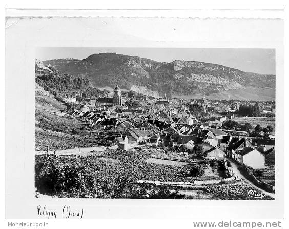 39 ) FL ) POLIGNY, Vue Générale,  CPSM N&B Grand Format Larges Bords Blancs,  Ed Combier - Poligny