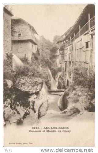 Cpc 496 - GRESY Sur AIX - Cascade Et Moulin De Gresy (73 - Savoie) - Gresy Sur Aix