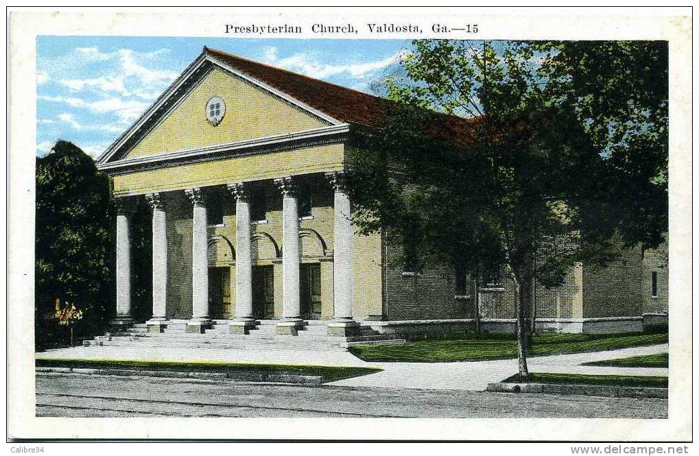 ETATS UNIS Presbyterian Church VALDOSTA  (Editeur Kropp Milwaukee) - Other & Unclassified