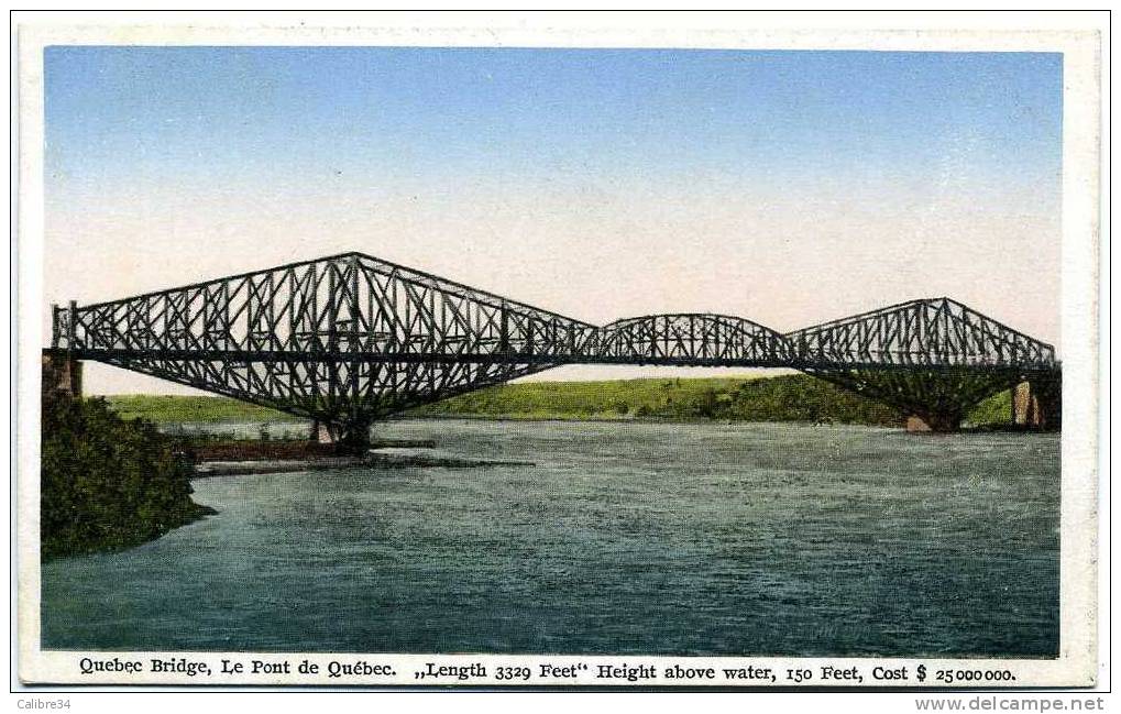 CANADA LE PONT DE QUEBEC (Editeur Librairie Garneau Quebec) - Québec - Beauport