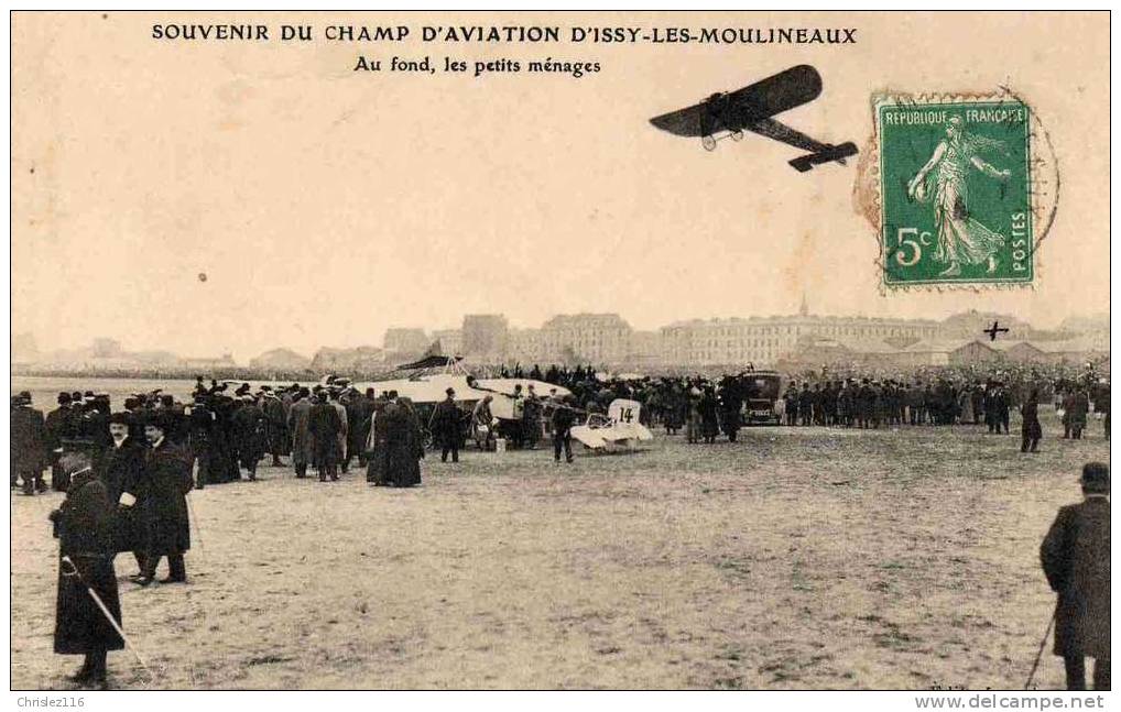 92 ISSY Souvenir Du Champ D'aviation  TOP  1914 - Issy Les Moulineaux