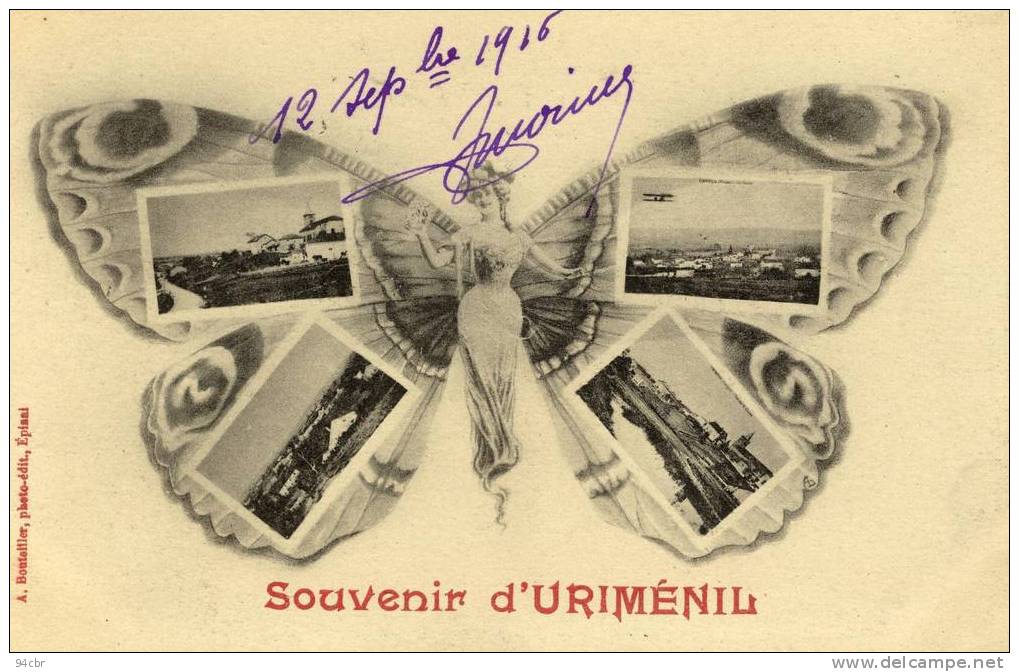 CPA (88)  URIMENIL Souvenir - Urimenil