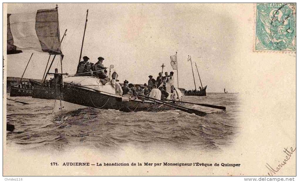 29 AUDIERNE Bénédiction De La Mer Par Evêque De Quimper  TOP - Audierne