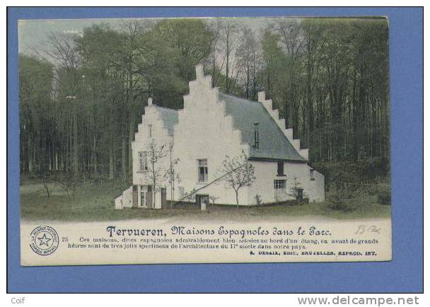 108 Op Kaart (Tervueren / Maisons Espagnols Dans Le Parc) Met Naamstempel TERVUEREN - 1912 Pellens