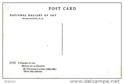 National Gallery Of Art  Moulin De La Galette  By Toulouse Lautrec  Chaster Dale Collection - Washington DC