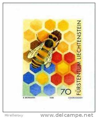 ABEILLE / ENTIER POSTAL LICHTENSTEIN / PEINTURE - Abeilles