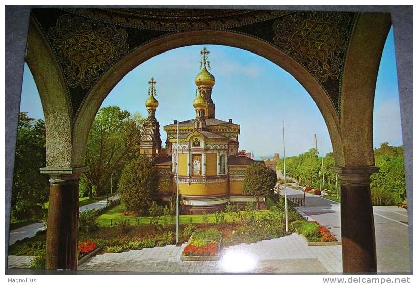 Germany,Darmstadt,Russian Church,Orthodox,Religion,postcard - Darmstadt