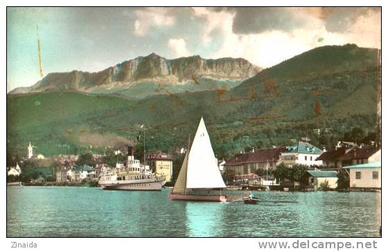 CARTE POSTALE DE LUGRIN-TOURRONDE - LE PORT ET LES MEMISES - Lugrin