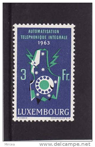 C5175 - Luxembourg 1963 - Yv.no.637 Neuf** - Nuevos