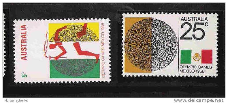 AUSTRALIA, 1968, YT 376-377 ** OLYMPIC GAMES MEXICO JEUX OLYMPIQUES - Mint Stamps