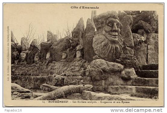 35 - Rotheneuf - Les Rochers Sculptés - Gargantua Et Son épouse - Rotheneuf