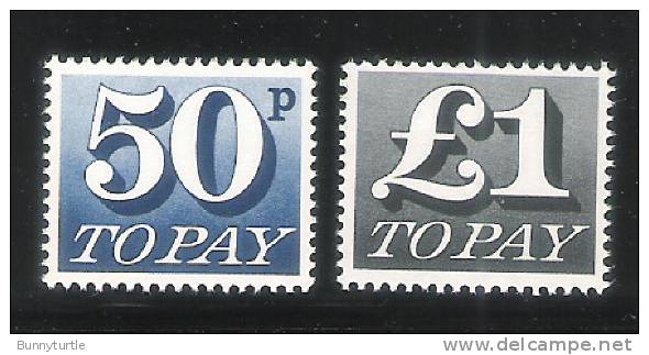 Great Britain 1970-75 Postage Due Stamps MNH - Portomarken