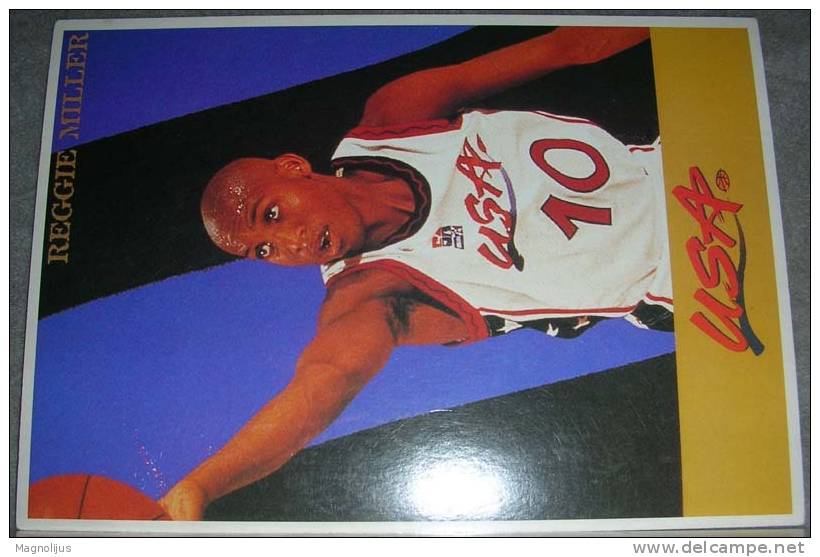 Sport,Basketball,NBA,USA,Reggie Miller,Playmaker,postcard - Basketball