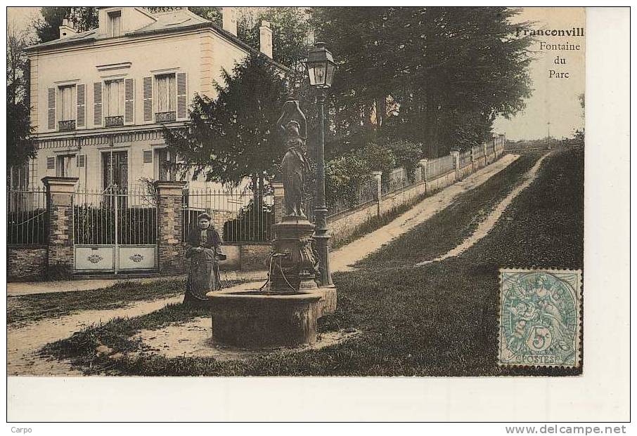 FRANCONVILLE - Fontaine Du Parc. - Franconville