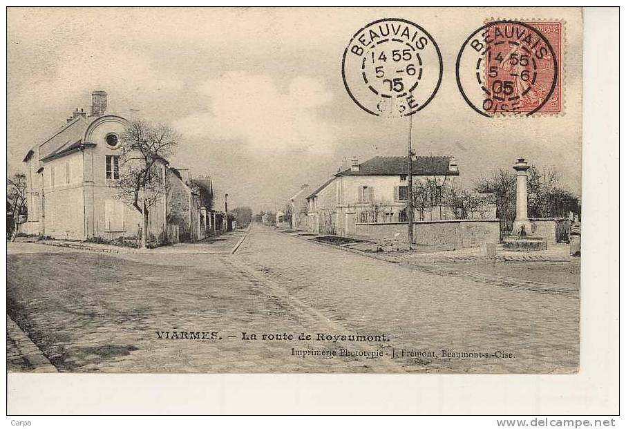 VIARMES - Route De Royaumont. - Viarmes