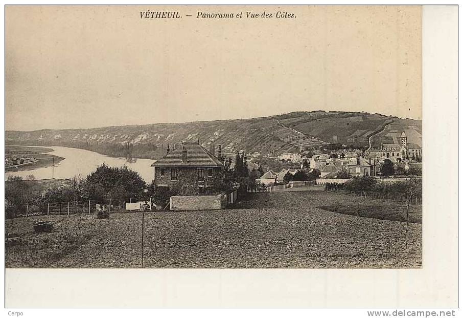 VÉTHEUIL - Panorama Et Vue Des Côtes. - Vetheuil