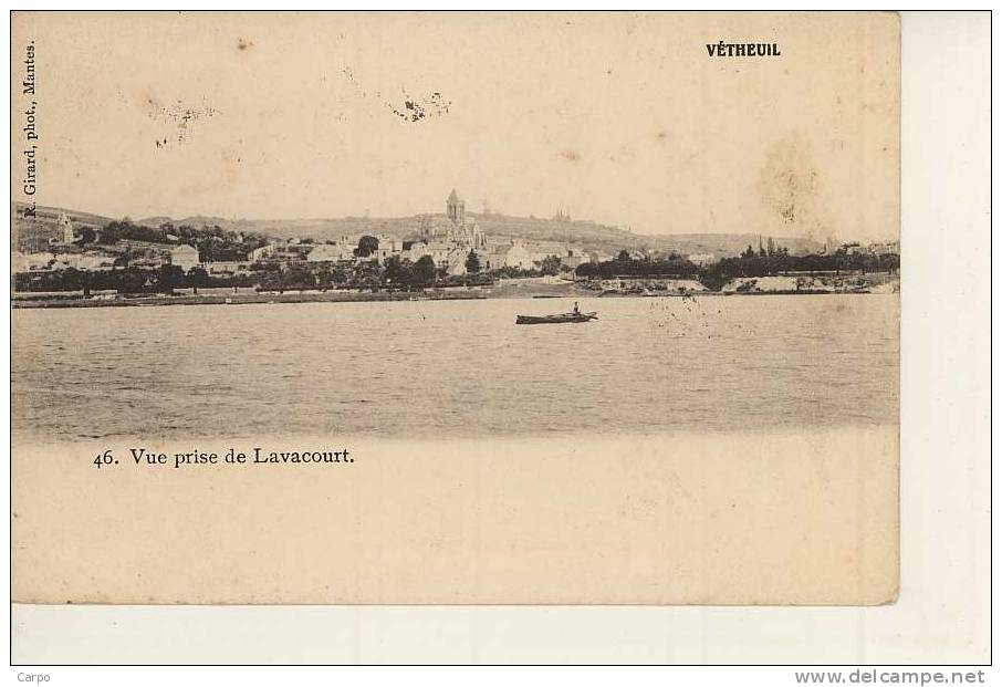 VÉTHEUIL - Vue Prise De Lavacourt. - Vetheuil