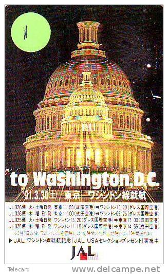 Télécarte Japonaise USA Related (2) Washington DC - Andere & Zonder Classificatie