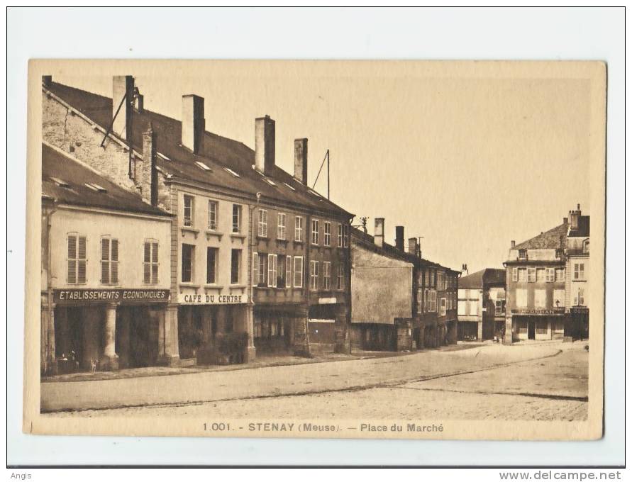 CPA------55------STENAY-----PLACE Du MARCHE - Stenay