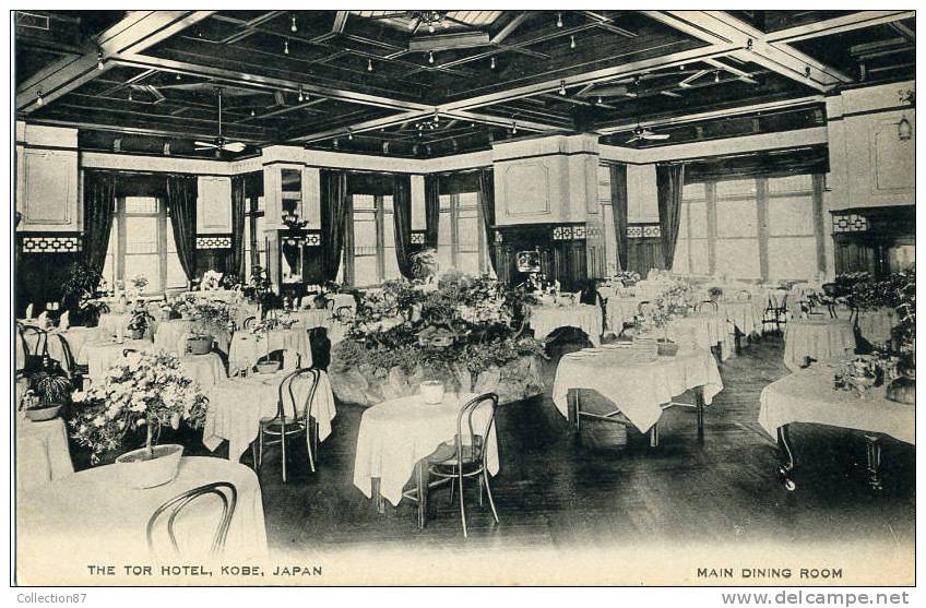 ASIE - JAPON - KOBE - THE TOR HOTEL - MAIN DINING ROOM - SALLE De RESTAURANT De L´HOTEL TOR - Kobe