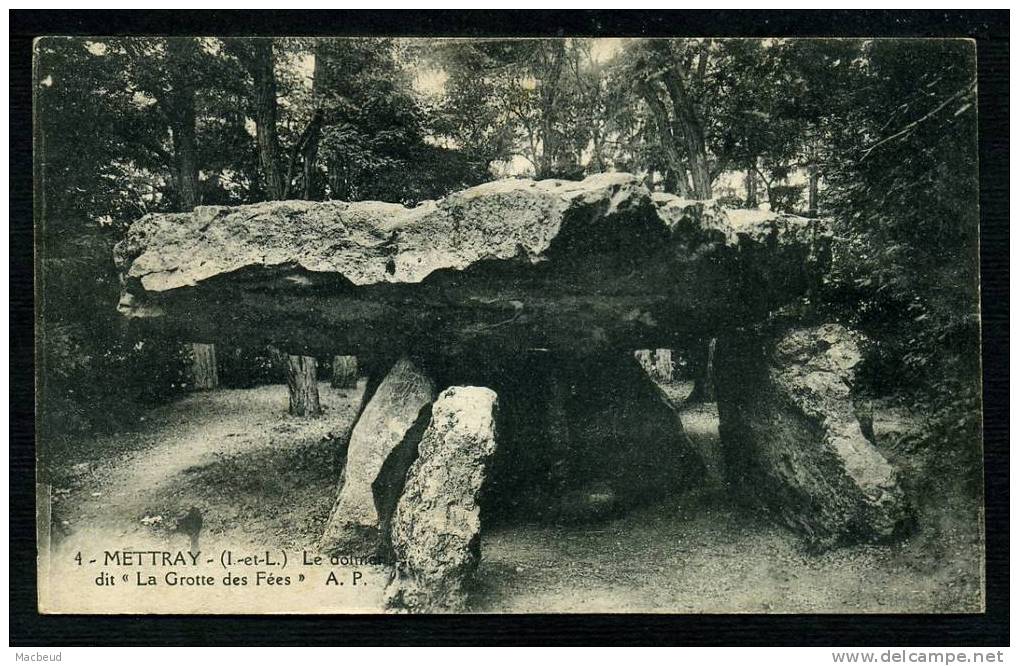 37 - METTRAY - Le Dolmen Dit "La Grotte Aux Fées" - Mettray