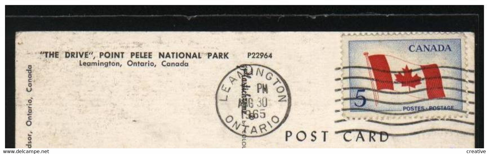 THE DRIVE  ,POINT PELEE NATIONAL PARK  LEAMINGTON,ONTARIO,CANADA 1965 - Andere & Zonder Classificatie