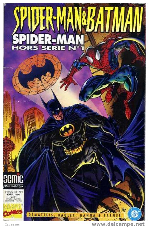 SPIDERMAN & BATMAN HORS SERIE N° 1 SEMIC 04-1996 BE - Spiderman