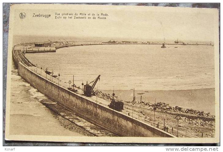 CP De ZEEBRUGGE " Zicht Op Het Zeehooft En De Reede " . - Zeebrugge