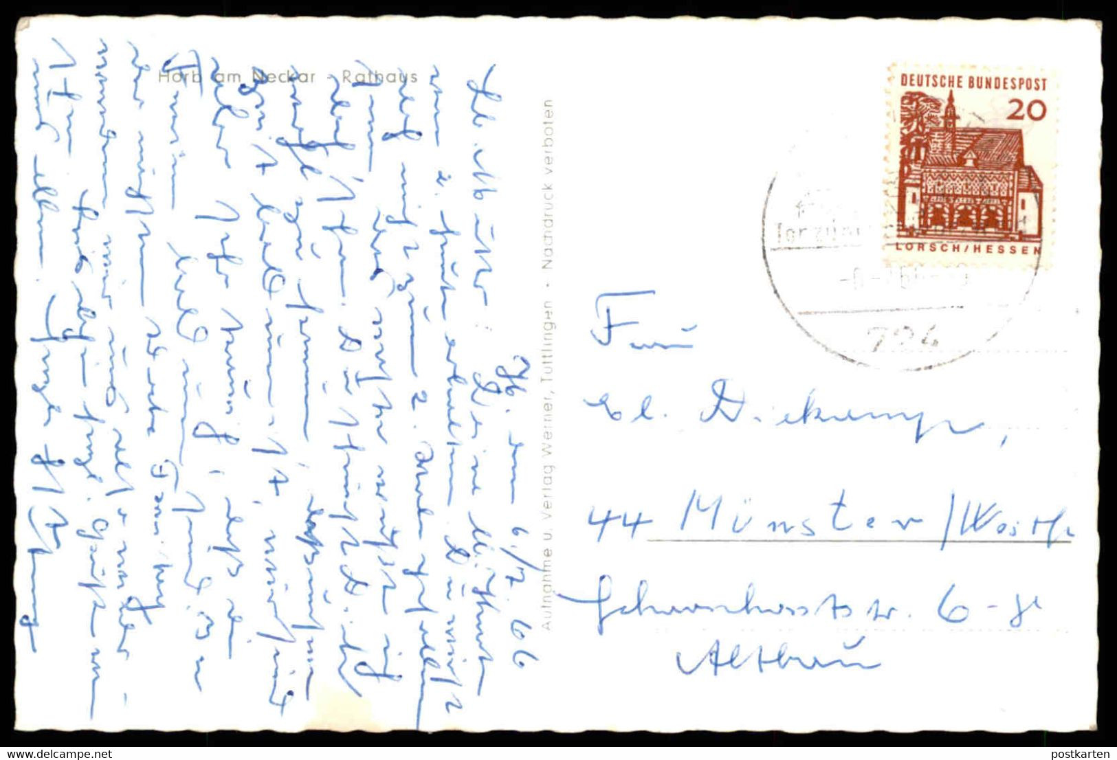 ÄLTERE POSTKARTE HORB AM NECKAR RATHAUS Haus Mit Motivmalerei Ansichtskarte AK Postcard Cpa - Horb