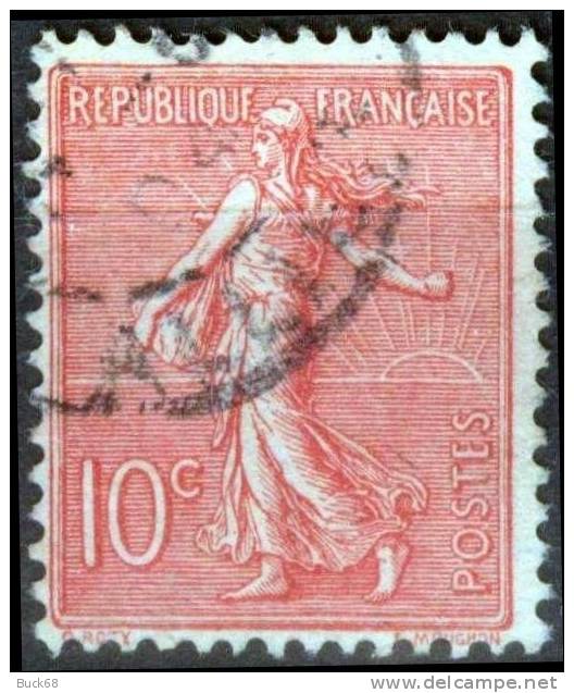 FRANCE 129 (o) Type Semeuse Sur Fond Ligné De Roty Gravée Par Mouchon (2) - Used Stamps