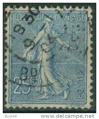 FRANCE 132 (o) Type Semeuse Sur Fond Ligné De Roty Gravée Par Mouchon (3) - Used Stamps