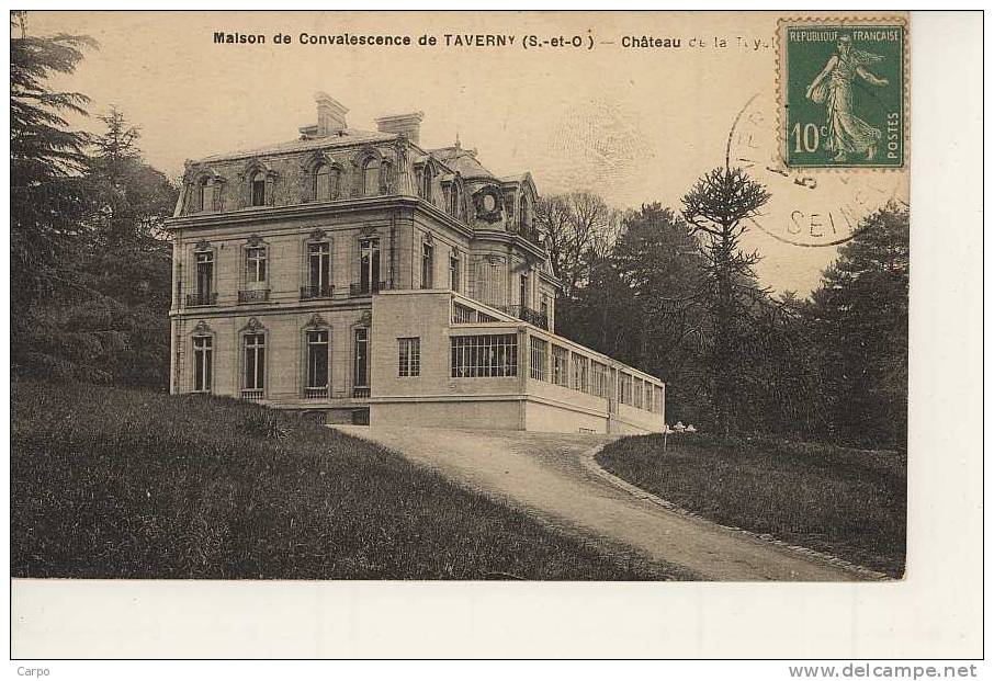 TAVERNY - Maison De Convalescence - Chateau De La Tuyolle - De Côté. - Taverny