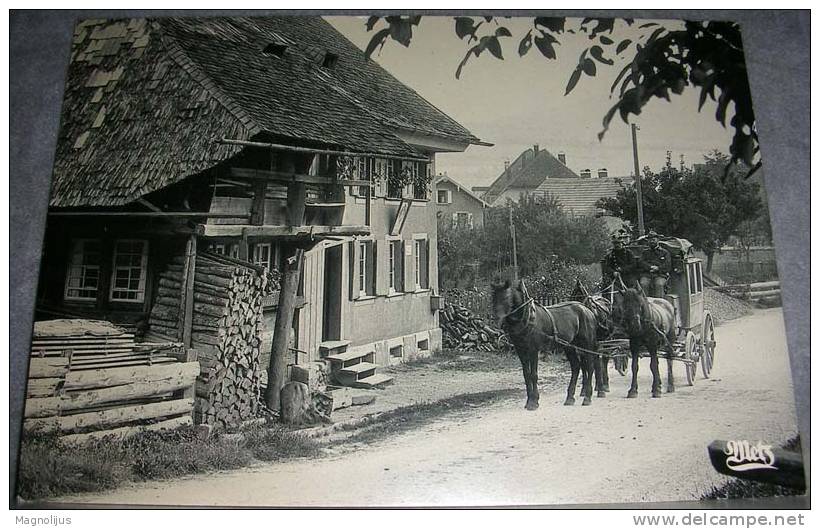 Germany,Metz,Post Office,Oberried,postal Coach,Postwagen,Reprint Postcard,Larger Format,161x115mm. - Lothringen