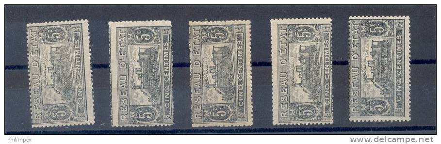 FRANCE, RAILWAY STAMPS, GOOD GROUP, EVERYTHING PER X5 - Mint/Hinged